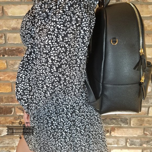 Tory Burch Thea Large Black Backpack - Picture 6 of 9